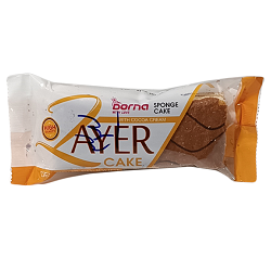 درنا کیک لایه ای شفاف کرم  کاکائو